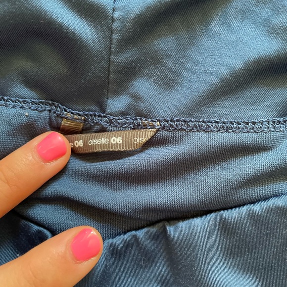 NWOT Blue patterned oiselle shorts - Picture 2 of 3